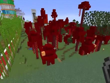 我的世界1.16联机286:绯红菌和垂泪藤能否燃烧?老迪点燃打火石 #我的世界