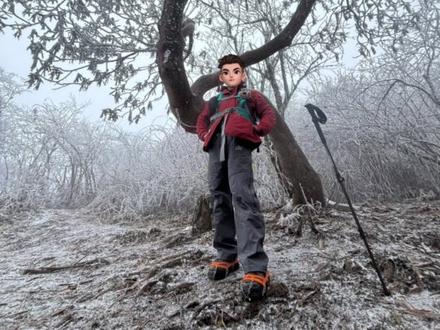 🔖“上山喘气,下山抖腿⛰️
新年第一爬--天台山📍
#户外徒步#雾凇