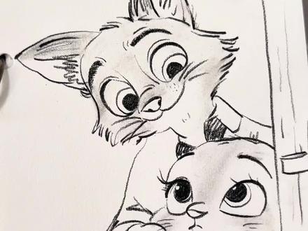 今天稍微上点难度,初学者要先打草稿哦!
#动漫手绘 #疯狂动物城 #朱迪 #尼克狐尼克 #兔子警官和狐狸先生