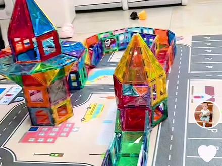 #磁力片 汪汪队磁力片轨道教程来咯🤔