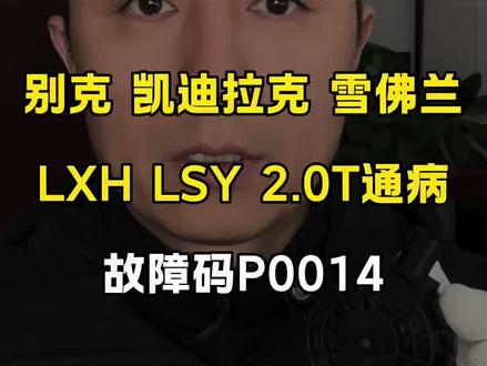 别克 雪佛兰 凯迪拉克 LSY LXH 2.0T 发动机通病 发动机动力降低 P0014 故障分享