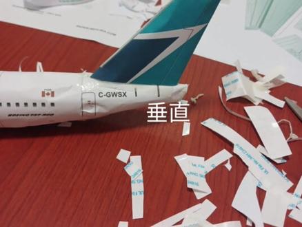 #飞机模型 #飞友日常 加拿大737纸模制作