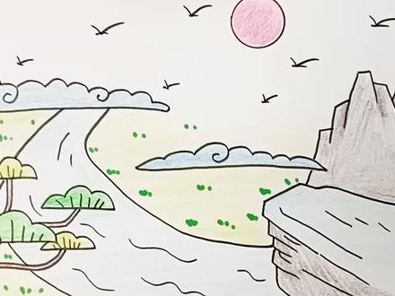 诗配画《鹿柴》唐•王维#古诗配画#简笔画#手抄报#画画#创作灵感