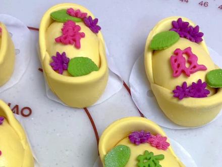 祝您财源滚滚来#元宝 #福字模具 #花样馒头