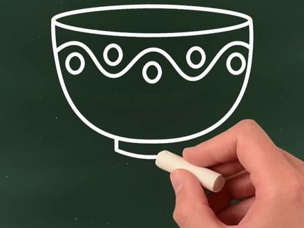 几个圆画瓷碗,简单有趣 #简笔画 #亲子互动 #小学生画画 #简笔画教程