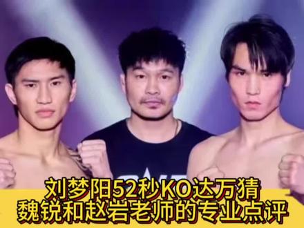 刘梦阳52秒KO达万猜,魏锐和赵岩老师的专业点评#刘梦阳VS达万猜 #one冠军赛 #踢拳 @摩托党涛哥(格斗迷)