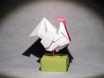 【折纸-教程】纸飞机弱爆了,不会飞的鸡折起来才好玩