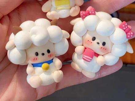 有手就会~简单可爱喜羊羊✨粘土入门小工具#手工 #超轻粘土 #手工diy #教程 #喜羊羊