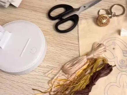 爱意东升西落,于细微之处见真情,亲手给他做这个小马刺绣挂件,希望他喜欢#手工diy制作 #手工diy #手工 #小马刺绣挂件 #香囊