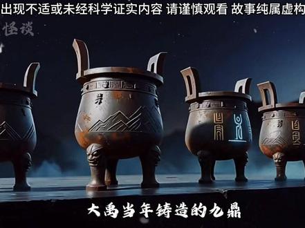 大禹当年铸造的九鼎,真的只是象征王权与天下一统的摆件吗? #悬疑推理 #大禹 #大禹九鼎 #神话传说