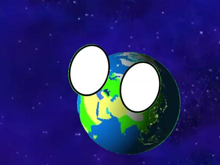 #月球变成病娇 #星球 #星球动画 #动画 地球被月球追!