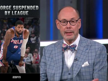 违反禁药规定!保罗乔治服用禁药被禁赛25场! #保罗乔治禁赛25场 #76人 #NBA #篮球 #体育