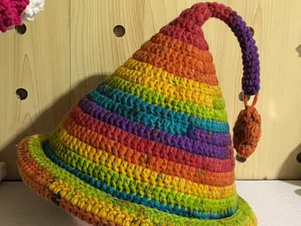 精灵帽教程来啦#钩织精灵帽#钩织帽子教程