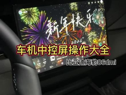中控屏所有功能!一个视频教会你🤔#比亚迪 #海豹06dmi #新能源汽车 #新手司机