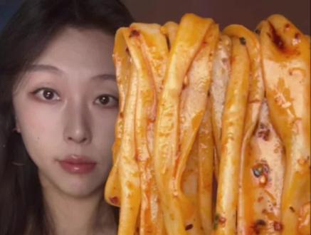 貂馋不馋红油麻酱鲜凉皮~ 超好吃~开袋即食很方便的说 #凉皮