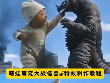 #豆包ai#豆包出大片有两把刷子 萌娃萌宠打怪兽拯救世界了#打怪兽的孩子 #萌娃 #萌宠打怪兽