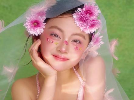 早春 女宝 鲜花造型教程 #儿童摄影 #儿童造型 #鲜花造型 #骗你生女儿 #化妆