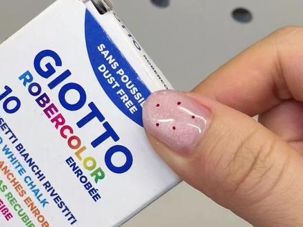 挑战用粉笔做一颗蛋挞~#原创手工 #粉笔 #食玩 #手工