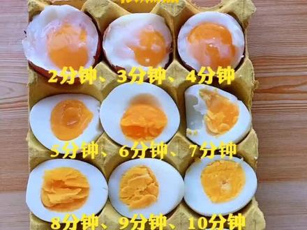 沸水后鸡蛋要煮几分钟?看看这个时间对照表#鸡蛋煮多长时间最好吃