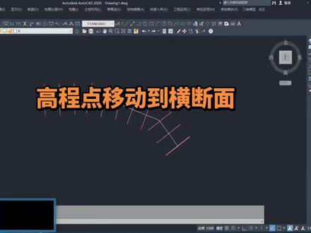 批量高程点移动到横断面线上#高程点移动到断面线#断面法#南方cass#cass教程#土石方#土石方