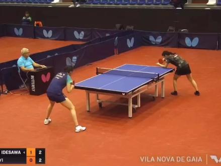 乒乓球🏓两面颗粒打法奇才出泽杏佳 #乒乓球拍 #乒乓