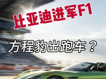 比亚迪进军F1? 方程豹更适合方程式!
#比亚迪或将加入F1等赛事
#方程豹 #方程S系列 #FormulaX