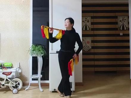 双杆短棒舞《欢天喜地喝喜酒》完整版#零基础自学舞蹈打卡#非遗文化#春英老师编舞