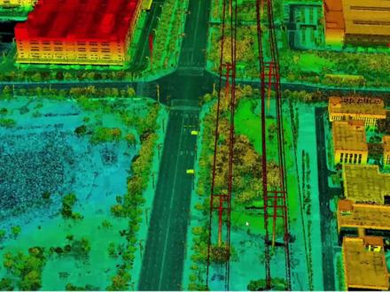 航拍激光雷达在地形图上得应用 #航拍 #测绘 #激光雷达 #地形图