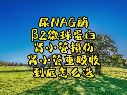 尿NAG酶?β2微球蛋白?肾小管损伤? #检验考试 #检验考试资料 #检验科 #检验师 #检验科日常