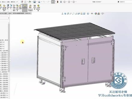 无参数STP文件门板的修改方法。 #solidworks #机械设计 #非标机械设计 #软件技巧