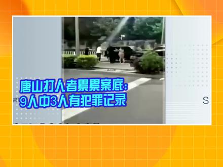 唐山打人者累累案底:9人中3人有犯罪记录