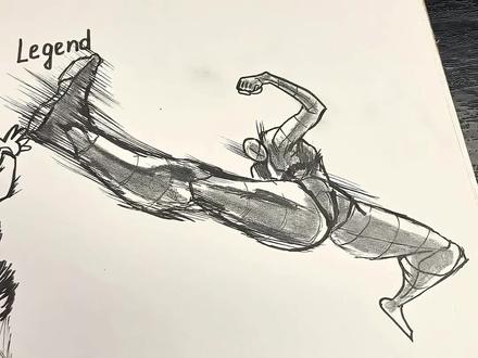 火柴人的三种风格形态#画画 #绘画 #创意 #抽象 #速写