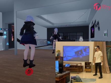 【RhythMo】不用VR!单摄像头玩转VRChat?#虚拟主播 #vr体验 #虚拟现实 #二次元 #vrchat