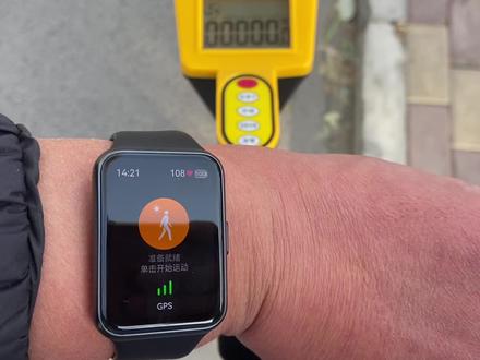 华为Fit2运动公里数和测距轮对比#智能手表 #测评 #gps定位 #华为fit2 #华为手表