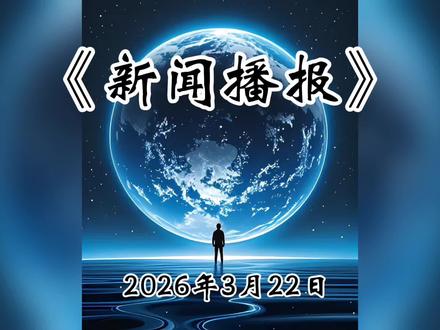 《新闻播报》2026年3月22日