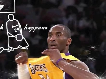 #科比 最美背扣,客场燃爆MVP#火柴人手翻画 #篮球🏀