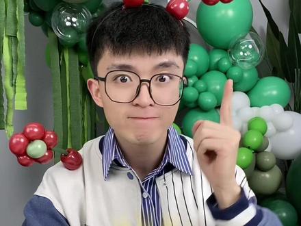 气球摇摇花教程,#手工制作气球 #气球🎈 #网红气球 #街卖气球