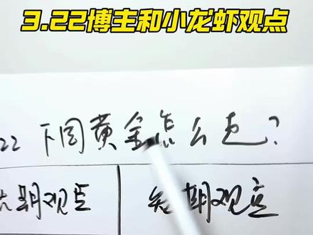 3.22下周黄金怎么走?听听大佬怎么说 #黄金走势 #黄金投资 #黄金投资策略 #静电白板贴 #静电白板墙面贴