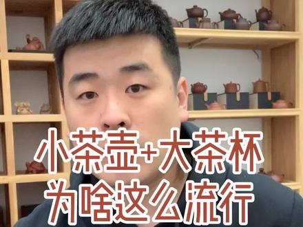 茶叶圈为何如此流行性“小茶壶”+“大茶杯”这种喝茶方式,和爱茶人士谈论。#茶生活#小品壶