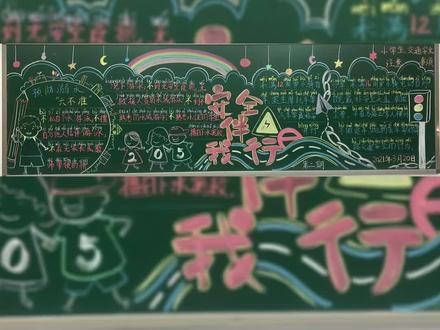 #交通安全 #黑板报 @抖音小助手