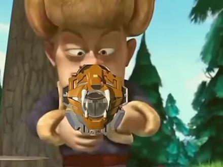 #熊出没 强哥版的铠甲勇士来了。#童年动画