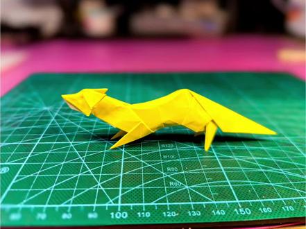 狐狸折纸教程,推荐十五厘米纸折叠。#折纸 #手工 #狐狸 #折纸教程 #亲子手工