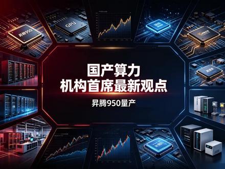 炸场!机构首席最新观点:国产算力迎来历史性机遇 昇腾 寒王 海王 昆仑芯 机构最新观点#国产算力 #国产GPU #算力芯片 #AI算力 #股民