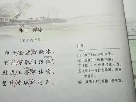 五下语文第一课《稚子弄冰》
重点知识