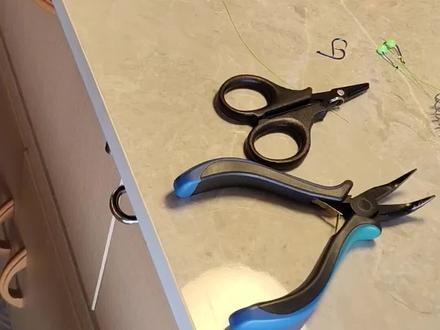 弹簧双钩绑钩教材#小爆炸钩制作 #绑鱼钩教程