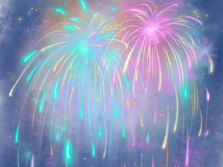 不能燃放烟花爆竹的我们,那就在平板上画一画烟花吧,快在评论区晒晒你们的烟花。#平板绘画 #抖音年味艺术图鉴 #画出我的赛博烟花 #新年烟花 #零基础学画画 @DOU+上热门