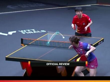 日本选手长崎美柚发球斜抛,孙颖莎挑战后两个人都不好意思哈哈哈#乒乓球 #孙颖莎 #长崎美柚