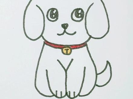 用正反6画小狗,有手就会#简笔画 #一起学画画 #儿童简笔画 #创意美术 #绘画教程
