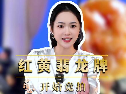 作品《红黄翡龙牌》,邀您一同欣赏#翡翠 #拍卖会 #珠宝玉石 #拍卖 #总有一款适合你