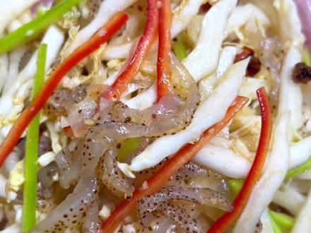 白菜心拌蜇丝,白菜最高端的做法,简单好吃有营养!#凉拌菜 #凉拌白菜 #真是清脆爽口又开胃 #中国沙拉 #夏天的味道你感受到了吗 @DOU+小助手 @抖音小助手 @DOU+上热门